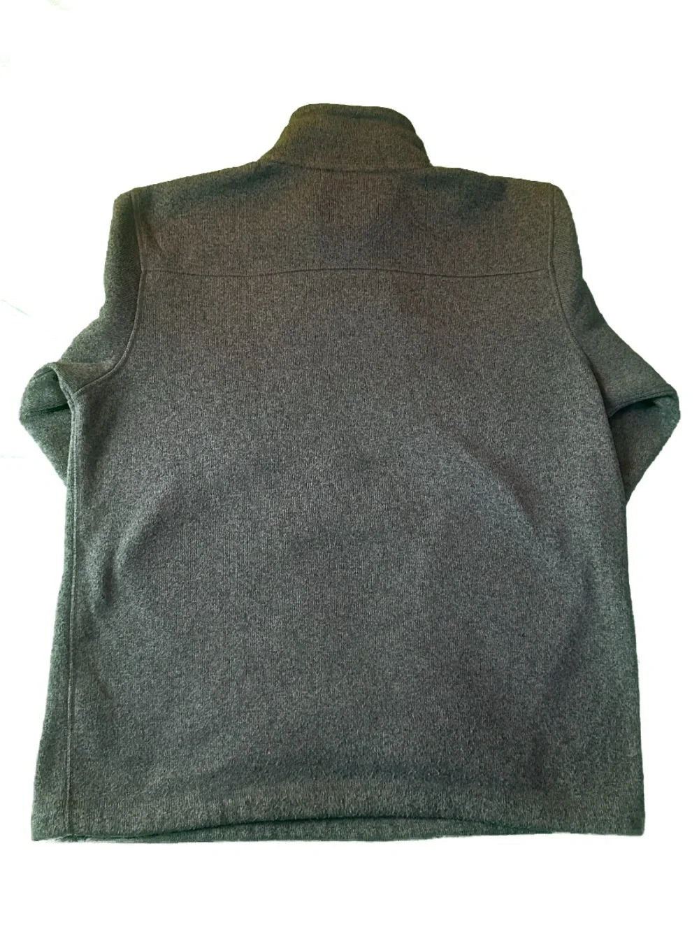 The North Face Sherpa Lined Quarter Zip Fleece Pullover Charcoal Gray Mens Large